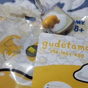 Gudetama Keychain (gudetama on toast)